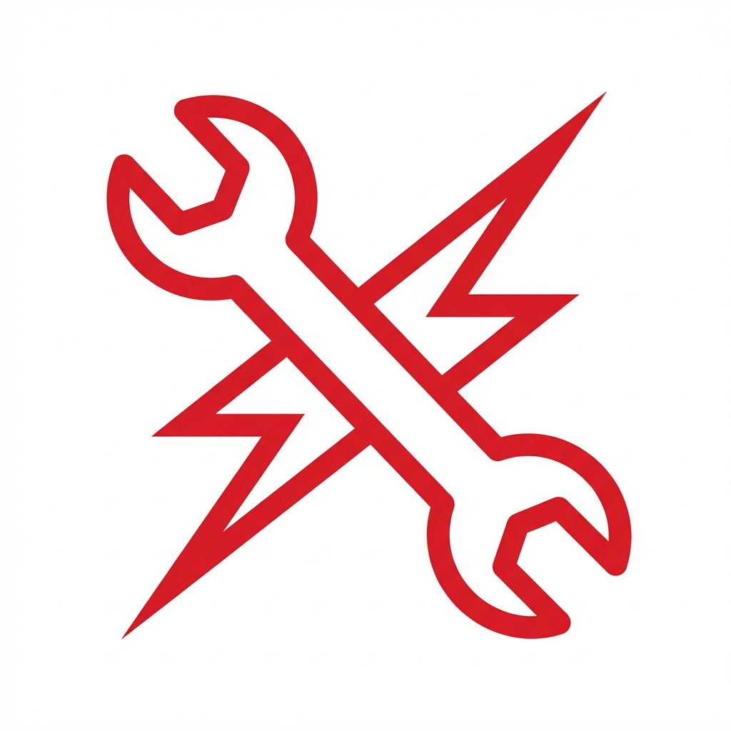 Electrical repair service icon